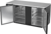 BB68HC-B | 68" Solid Doors Back Bar in Black
