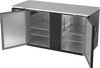 BB68HC-F-B | 68" Solid Doors Food Rated Back Bar in Black