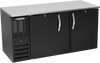 BB68HC-F-B | 68" Solid Doors Food Rated Back Bar in Black