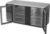 BB68HC-FG-B | 68" Glass Doors Food Rated Back Bar in Black BB68HC-FG-B | 68" Glass Doors Food Rated Back Bar in Black