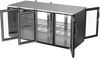 BB72HC-G-PT-B | 72" Glass Doors Pass-thru Back Bar in Black BB72HC-G-PT-B | 72" Glass Doors Pass-thru Back Bar in Black