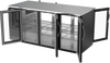 BB72HC-G-PT-B | 72" Glass Doors Pass-thru Back Bar in Black