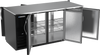 BB72HC-PT-B | 72" Solid Doors Pass-thru Back Bar in Black