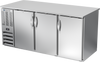 BB72HC-PT-S | 72" Solid Doors Pass-thru Back Bar in Stainless Steel