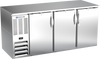 BB72HC-S | 72" Solid Doors Back Bar in Stainless Steel