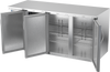 BB72HC-S | 72" Solid Doors Back Bar in Stainless Steel