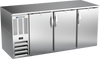 BB72HC-S | 72" Solid Doors Back Bar in Stainless Steel