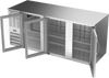 BB78HC-FG-S | 78" Glass Doors Food Rated Back Bar in Stainless Steel BB78HC-FG-S | 78" Glass Doors Food Rated Back Bar in Stainless Steel