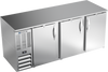 BB78HC-F-S | 78" Solid Doors Food Rated Back Bar in Stainless Steel BB78HC-F-S | 78" Solid Doors Food Rated Back Bar in Stainless Steel