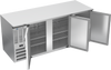 BB78HC-F-S | 78" Solid Doors Food Rated Back Bar in Stainless Steel
