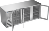 BB78HC-G-S | 78" Glass Doors Back Bar in Stainless Steel BB78HC-G-S | 78" Glass Doors Back Bar in Stainless Steel