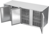 BB78HC-S | 78" Solid Doors Back Bar in Stainless Steel