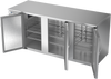 BB78HC-S | 78" Solid Doors Back Bar in Stainless Steel