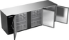 BB94HC-B | 94" Solid Doors Back Bar in Black