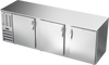 BB94HC-F-S | 94" Solid Doors Food Rated Back Bar in Stainless Steel BB94HC-F-S | 94" Solid Doors Food Rated Back Bar in Stainless Steel