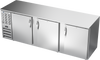 BB94HC-F-S | 94" Solid Doors Food Rated Back Bar in Stainless Steel