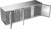 BB94HC-S | 94" Solid Doors Back Bar in Stainless Steel BB94HC-S | 94" Solid Doors Back Bar in Stainless Steel