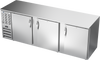 BB94HC-S | 94" Solid Doors Back Bar in Stainless Steel