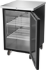 BB24HC-1-F-B | 24" Solid Door Food Rated Back Bar in Black