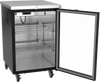 BB24HC-1-FG-B | 24" Glass Door Food Rated Back Bar in Black