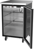 BB24HC-1-FG-B | 24" Glass Door Food Rated Back Bar in Black