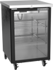 BB24HC-1-G-B | 24" Glass Door Back Bar in Black