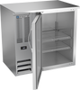 BBN36HC-F-S | 36" Narrow Depth Solid Door Food Rated Back Bar in Stainless Steel