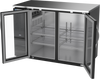 BBN48HC-FG-B | 48" Narrow Depth Glass Doors Food Rated Back Bar in Black BBN48HC-FG-B | 48" Narrow Depth Glass Doors Food Rated Back Bar in Black