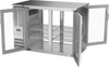 BBN48HC-FG-PT-S | 48" Narrow Depth Glass Doors Food Rated Pass-thru Back Bar in Stainless Steel BBN48HC-FG-PT-S | 48" Narrow Depth Glass Doors Food Rated Pass-thru Back Bar in Stainless Steel