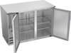 BBN48HC-F-S | 48" Narrow Depth Solid Doors Food Rated Back Bar in Stainless Steel