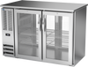 BBN48HC-G-PT-S | 48" Narrow Depth Glass Doors Pass-thru Back Bar in Stainless Steel BBN48HC-G-PT-S | 48" Narrow Depth Glass Doors Pass-thru Back Bar in Stainless Steel