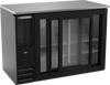 BBN48HC-GS-B | 48" Narrow Depth Sliding Glass Doors Back Bar in Black BBN48HC-GS-B | 48" Narrow Depth Sliding Glass Doors Back Bar in Black