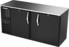 BBN68HC-F-B | 68" Narrow Depth Solid Doors Food Rated Back Bar in Black BBN68HC-F-B | 68" Narrow Depth Solid Doors Food Rated Back Bar in Black