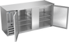 BBN68HC-S | 68" Narrow Depth Solid Doors Back Bar in Stainless Steel