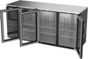 BBN72HC-FG-B | 72" Narrow Depth Glass Doors Food Rated Back Bar in Black BBN72HC-FG-B | 72" Narrow Depth Glass Doors Food Rated Back Bar in Black