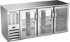 BBN72HC-FG-PT-S | 72" Narrow Depth Glass Doors Food Rated Pass-thru Back Bar in Stainless Steel BBN72HC-FG-PT-S | 72" Narrow Depth Glass Doors Food Rated Pass-thru Back Bar in Stainless Steel
