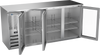BBN72HC-FG-S | 72" Narrow Depth Glass Doors Food Rated Back Bar in Stainless Steel BBN72HC-FG-S | 72" Narrow Depth Glass Doors Food Rated Back Bar in Stainless Steel