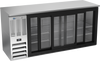 BBN72HC-F-GS-S | 72" Narrow Depth Sliding Glass Doors Food Rated Back Bar in Stainless Steel BBN72HC-F-GS-S | 72" Narrow Depth Sliding Glass Doors Food Rated Back Bar in Stainless Steel