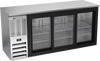 BBN72HC-GS-S | 72" Narrow Depth Sliding Glass Doors Back Bar in Stainless Steel BBN72HC-GS-S | 72" Narrow Depth Sliding Glass Doors Back Bar in Stainless Steel