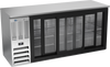 BBN72HC-GS-S | 72" Narrow Depth Sliding Glass Doors Back Bar in Stainless Steel BBN72HC-GS-S | 72" Narrow Depth Sliding Glass Doors Back Bar in Stainless Steel