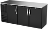 BBN72HC-PT-B | 72" Narrow Depth Solid Doors Pass-thru Back Bar in Black BBN72HC-PT-B | 72" Narrow Depth Solid Doors Pass-thru Back Bar in Black