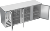 BBN78HC-F-S | 78" Narrow Depth Solid Doors Food Rated Back Bar in Stainless Steel BBN78HC-F-S | 78" Narrow Depth Solid Doors Food Rated Back Bar in Stainless Steel