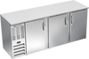 BBN78HC-S | 78" Narrow Depth Solid Doors Back Bar in Stainless Steel BBN78HC-S | 78" Narrow Depth Solid Doors Back Bar in Stainless Steel