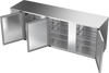 BBN94HC-S | 94" Narrow Depth Solid Doors Back Bar in Stainless Steel BBN94HC-S | 94" Narrow Depth Solid Doors Back Bar in Stainless Steel