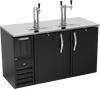 DDN58HC-B | 58" Narrow Depth Direct Draw Dispenser in Black