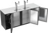 DDN78HC-B | 78" Narrow Depth Direct Draw Dispenser in Black