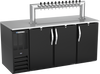 DD72HC-B-12T | 72" Twelve Tap Direct Draw Dispenser in Black