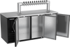 DD72HC-B-12T | 72" Twelve Tap Direct Draw Dispenser in Black