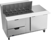 SPED60HC-18M-2 | 60" Sandwich Prep Table Two Drawers One Door Mega Top