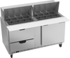 SPED60HC-24M-2 | 60" Sandwich Prep Table Two Drawers One Door Mega Top
